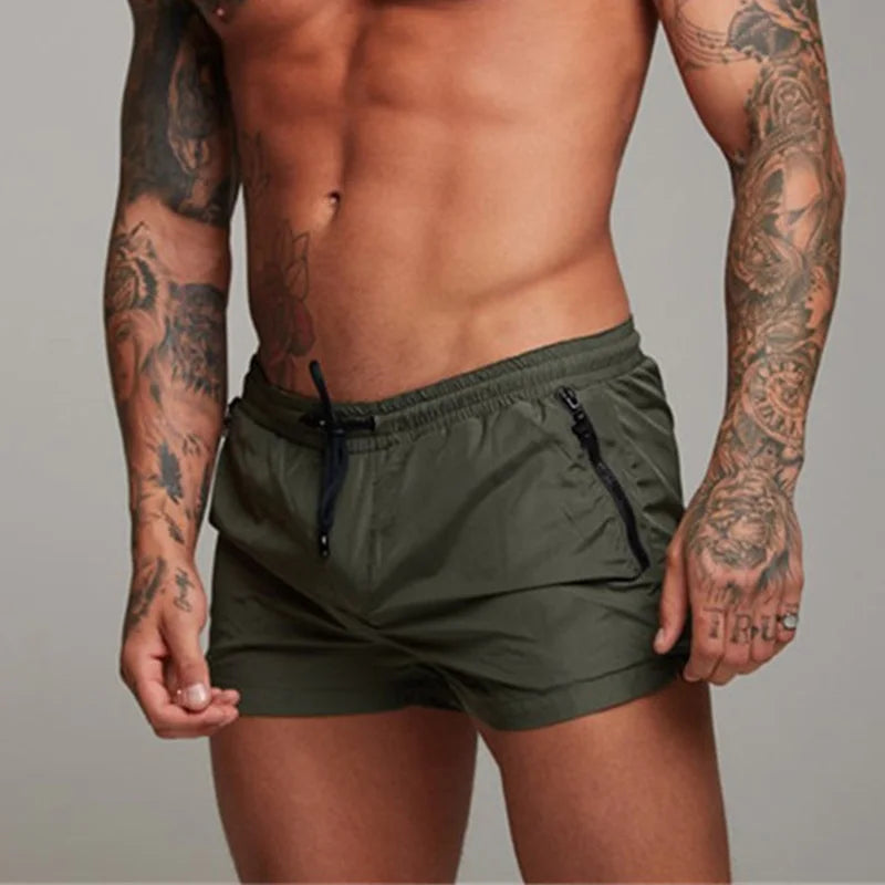 Men's Athletic Swimming Shorts Quick Dry Surf Board Trunks