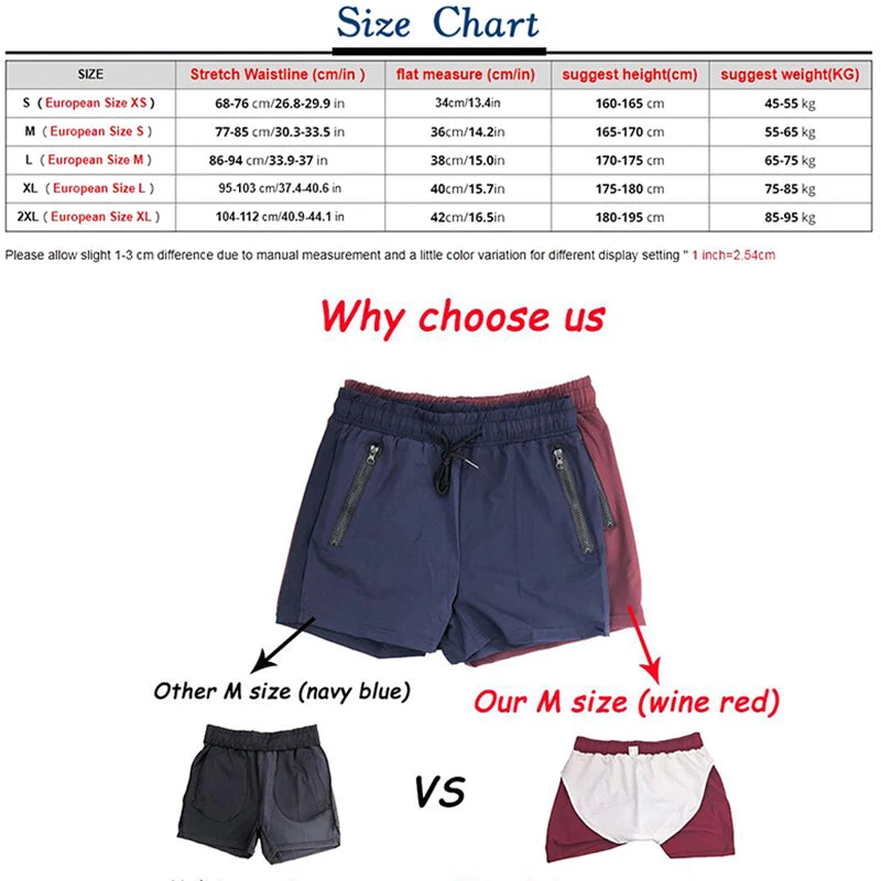 Men's Athletic Swimming Shorts Quick Dry Surf Board Trunks