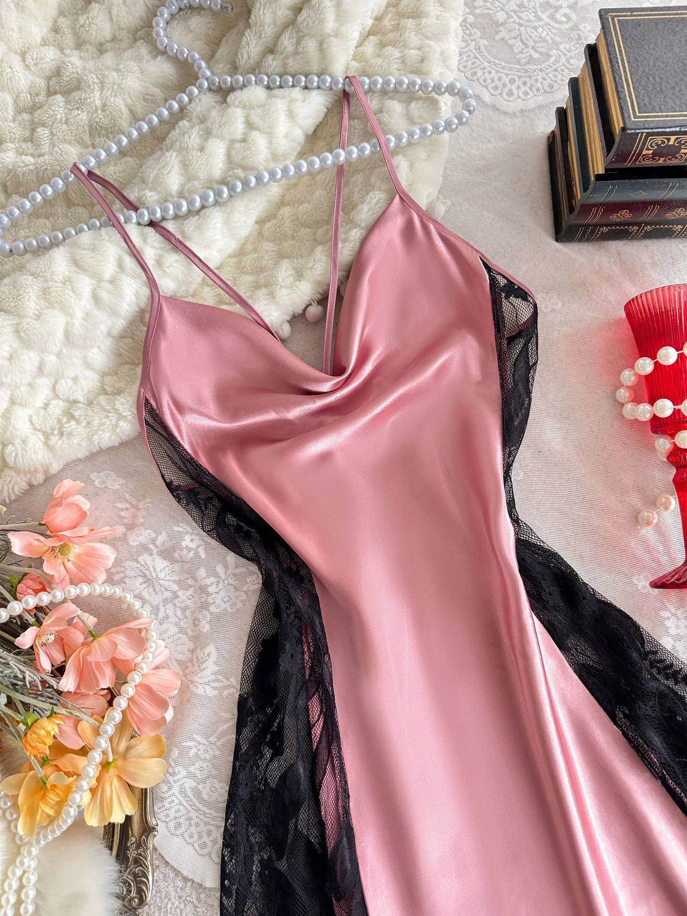 Simple Elegant Lace Nightdress For Versatile Loungewear And Parties