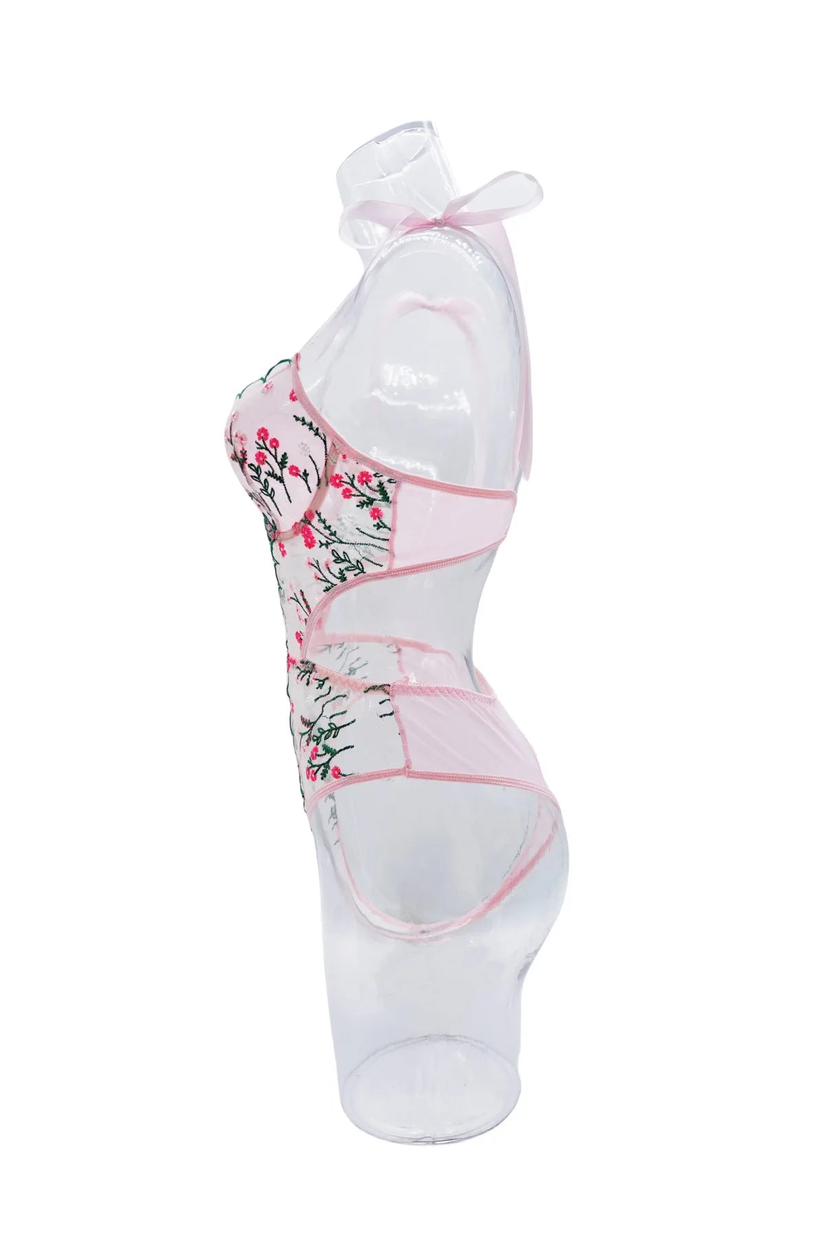 Chic Matching Bra and Thong Set Luxury Female Intimates