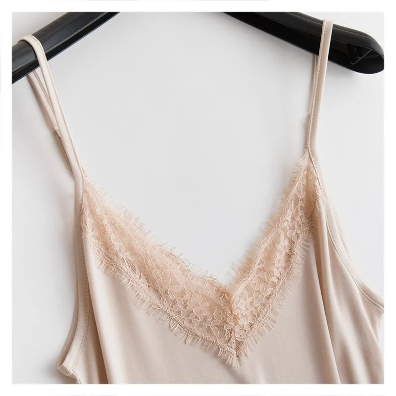 Premium Silk V-Neck Loose Knit Base Layering Dress