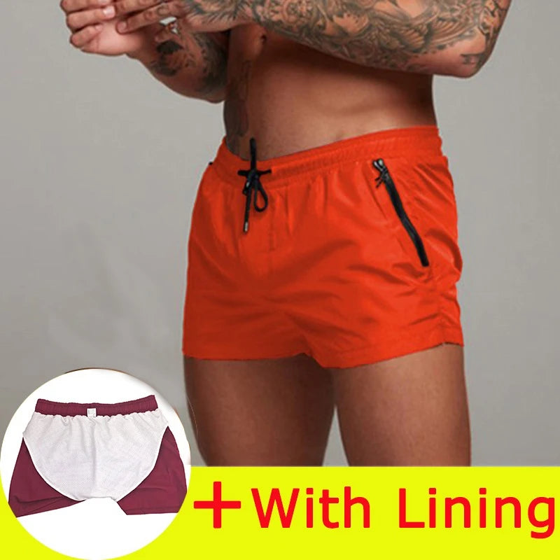 Men's Athletic Swimming Shorts Quick Dry Surf Board Trunks