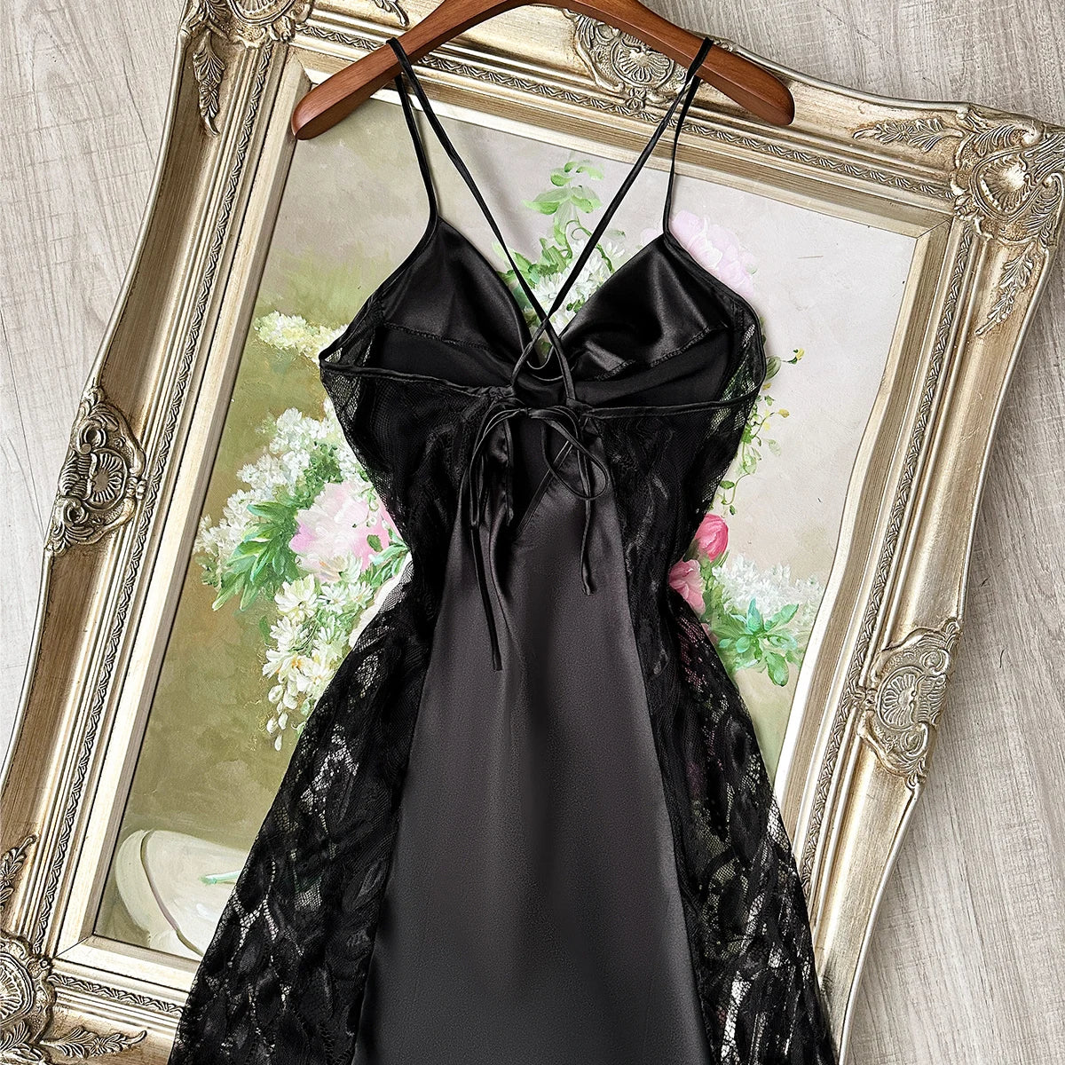 Simple Elegant Lace Nightdress For Versatile Loungewear And Parties