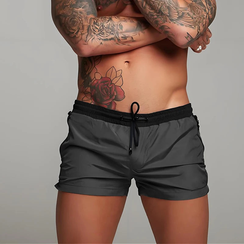 Men's Athletic Swimming Shorts Quick Dry Surf Board Trunks