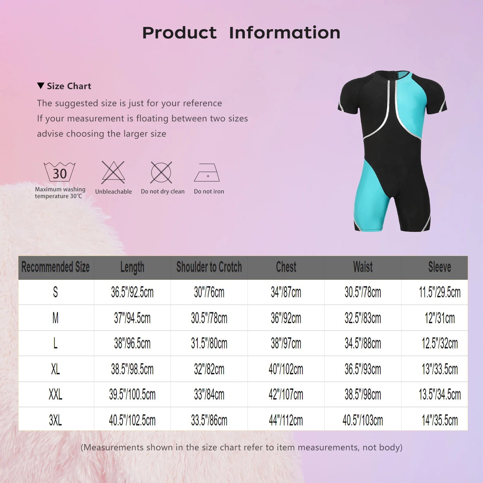 Men's Short Sleeve Rash Guard One Piece Swimsuit Zipper