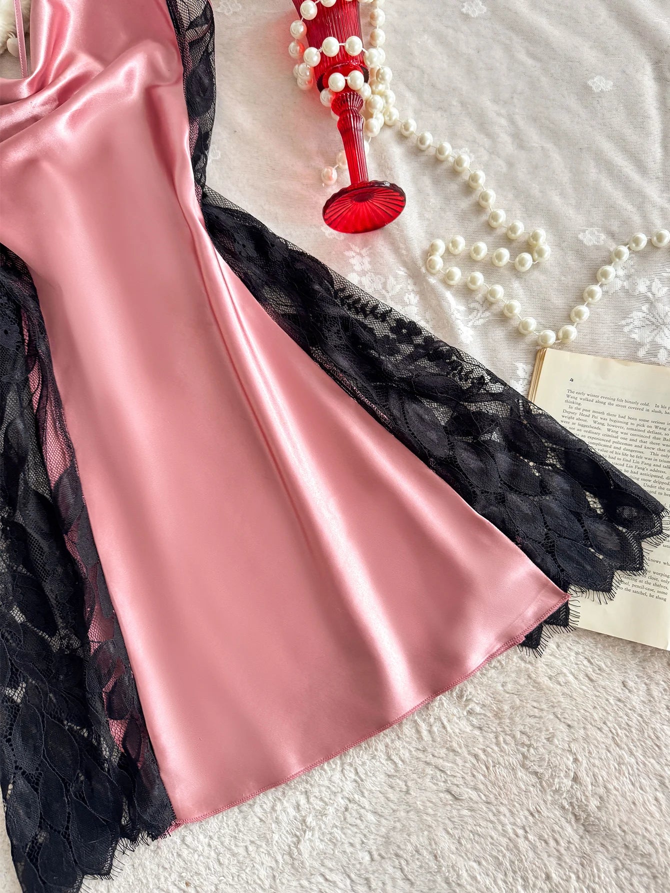 Simple Elegant Lace Nightdress For Versatile Loungewear And Parties
