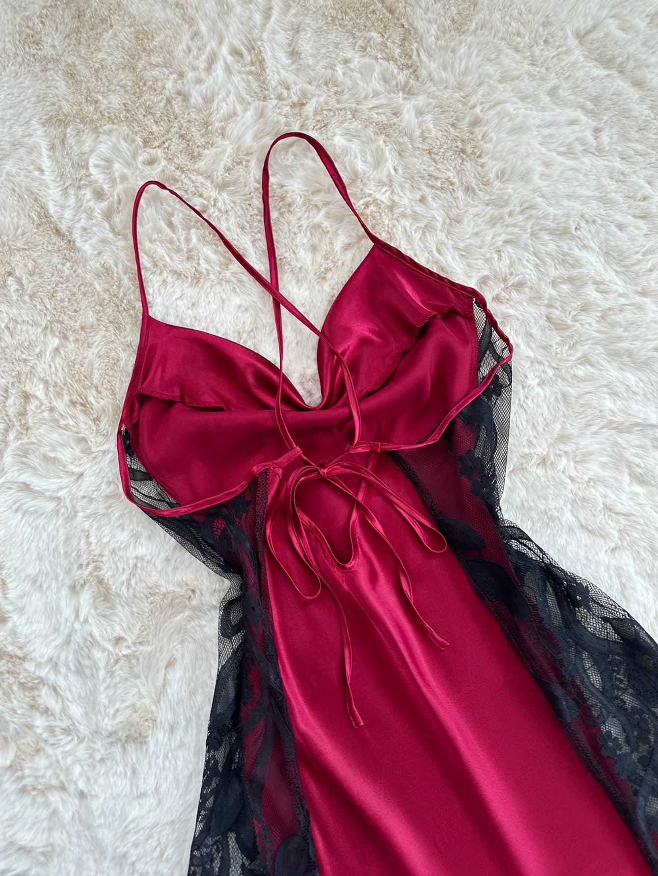 Simple Elegant Lace Nightdress For Versatile Loungewear And Parties
