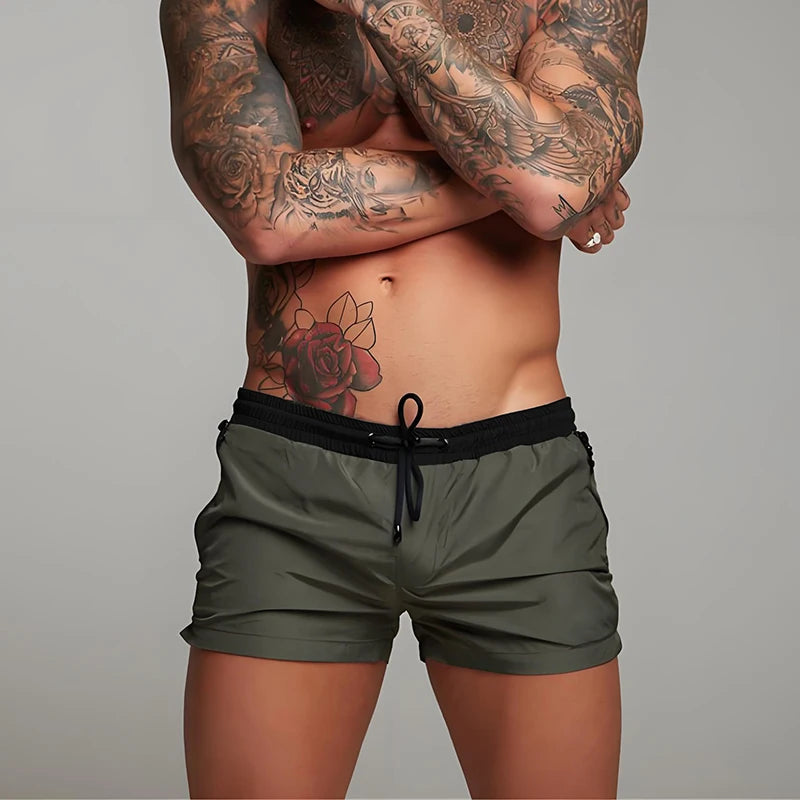Men's Athletic Swimming Shorts Quick Dry Surf Board Trunks